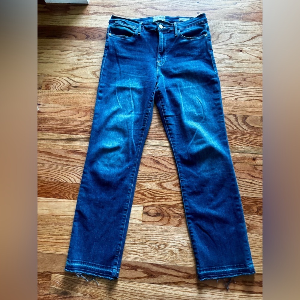 Frame Denim Women's Le Hi Straight Leg Jeans - Indigo Blue - Size 30